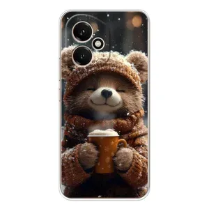 Друкований чохол 'Звірята з кавою' для Huawei Honor 400 (Ведмедик з кавою)
