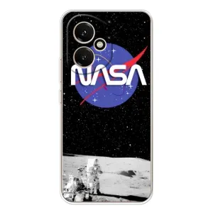 Силиконовый бампер с принтом "Наса" на Huawei Honor 400 (Nasa на луне)