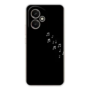Чохол з картинками на чорному фоні для Huawei Honor 400 (Ноти)