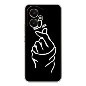 Чехлы (Знак сердечка) на Huawei Honor 400 (Сердце на черном)
