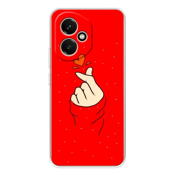 Чехол с рисунком «Сердце на красном» для Huawei Honor 400 Чехол с рисунком «Сердце на красном» для Huawei Honor 400