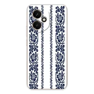 Силиконовый Чехол на Huawei Honor 400 с картинкой Вышиванки (Синяя вышиванка)