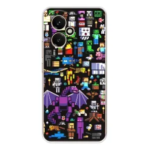 Чехол майнкрафт для Huawei Honor 400 (Все персонажи)