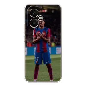 Чехол Ламин Ямаль на Huawei Honor 400 можно записать русскими буквами и цифрами как: Хуавей Онор 400. (Ямаль)