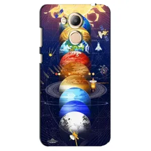 Чехол (ТПУ) с планетами на Huawei Honor 6c Pro (Арт планети)