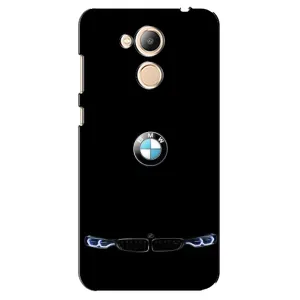 Силіконовий бампер з картинкою машини на Huawei Honor 6c Pro (Чорний BMW)
