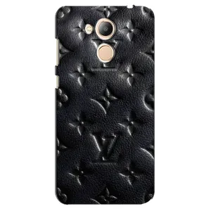 Текстурный Чехол Louis Vuitton для Хуавей Хонор 6С Про (Черный ЛВ)