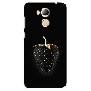 Чехол с изображением вкусной еды для Huawei Honor 6c Pro (Чёрная клубника)