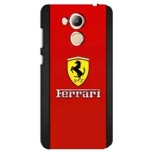 Силіконовий бампер з картинкою машини на Huawei Honor 6c Pro (Ferrari Logo)