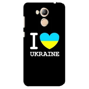 Чехол с Украинской символикой на Хуавей Хонор 6С Про (I Love Ukraine)