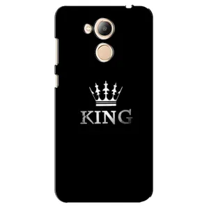 Чехол (Корона на чёрном фоне) для Хуавей Хонор 6С Про (KING)