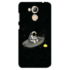 Силиконовый Чехол с принтом "Космонавты" на Huawei Honor 6c Pro (Космонавт на рыбалке)