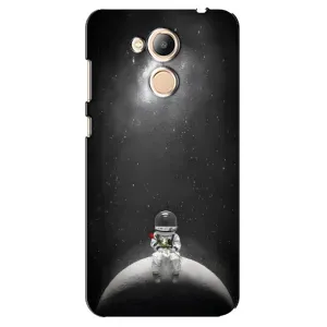 Силиконовый Чехол с принтом "Космонавты" на Huawei Honor 6c Pro (Космонавт романтик)