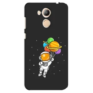 Силиконовый Чехол с принтом "Космонавты" на Huawei Honor 6c Pro (Космонавт с шариками)