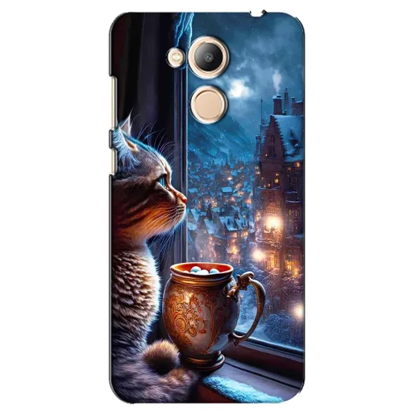 Чехол с рисунком «Кот новогодний» для Huawei Honor 6c Pro Чехол с рисунком «Кот новогодний» для Huawei Honor 6c Pro