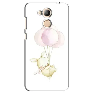 Силіконовий бампер з картинкою звірів для Huawei Honor 6c Pro (Кролик та кульки)