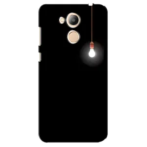 Чохол з картинками на чорному фоні для Huawei Honor 6c Pro (Лампочка)