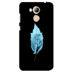 Чохол з картинками на чорному фоні для Huawei Honor 6c Pro (Листя)