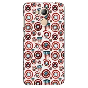 Чехол с Щитом Капитана Америки на Huawei Honor 6c Pro (Марвел щиты)