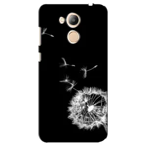 Силіконовий Чохол з кульбабками на Huawei Honor 6c Pro (Кульбабка на чорному)