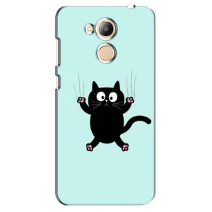 Силіконовий чохол з котиком для Huawei Honor 6c Pro (Падаючий кіт)