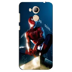 Чехол Супергерой Человека Паука на Huawei Honor 6c Pro (Паук на доме)