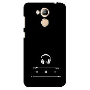 Чохол з картинками на чорному фоні для Huawei Honor 6c Pro (Плеєр)