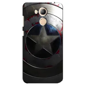 Чехол с Щитом Капитана Америки на Huawei Honor 6c Pro (Ретро Щит Капитана)
