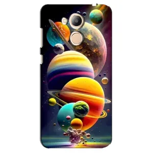 Чехол (ТПУ) с планетами на Huawei Honor 6c Pro (Солнечна система)