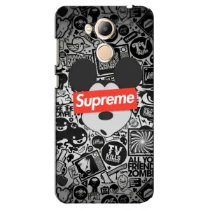 Чехол с Брендами одежды на Хуавей Хонор 6С Про (Supreme Маус)