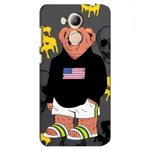 Чехлы Мишка Тедди для Хуавей Хонор 6С Про (Teddy USA)