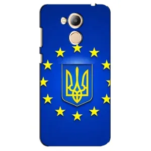 Чехол с Украинской символикой на Хуавей Хонор 6С Про (Украина это Европа)