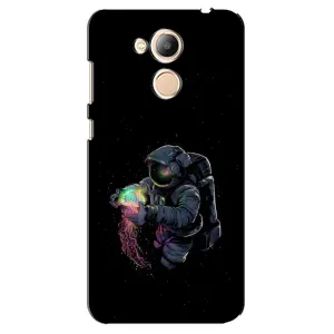 Силиконовый Чехол с принтом "Космонавты" на Huawei Honor 6c Pro (В руках земля)