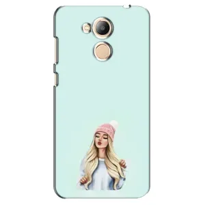 Силиконовый Чехол на Huawei Honor 6c Pro с картинкой Стильных Девушек (В шапке)