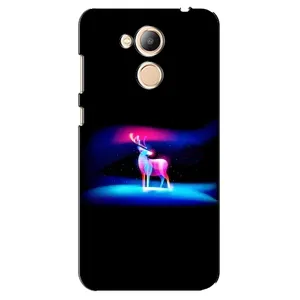Силіконовий бампер з картинкою звірів для Huawei Honor 6c Pro (Яскравий олень)