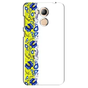 Силиконовый Чехол на Huawei Honor 6c Pro с картинкой Вышиванки (Желто-синяя вышиванка)