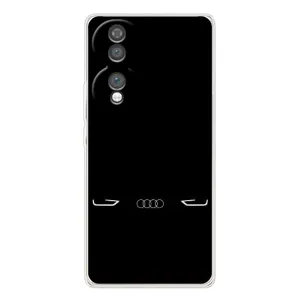 Силиконовый бампер с картинкой машины на Huawei Honor 70 (Силует Audi)