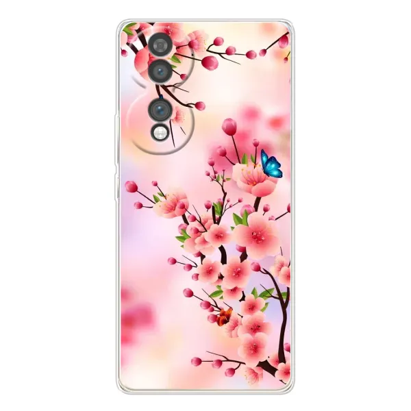 Чехол с рисунком «Бабочки на сакуре» для Huawei Honor 70 Чехол с рисунком «Бабочки на сакуре» для Huawei Honor 70