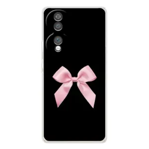 Чехол банты для Huawei Honor 70 (Бант на черном)