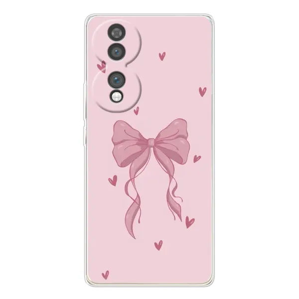 Чехол с рисунком «Бант на розовом» для Huawei Honor 70 Чехол с рисунком «Бант на розовом» для Huawei Honor 70