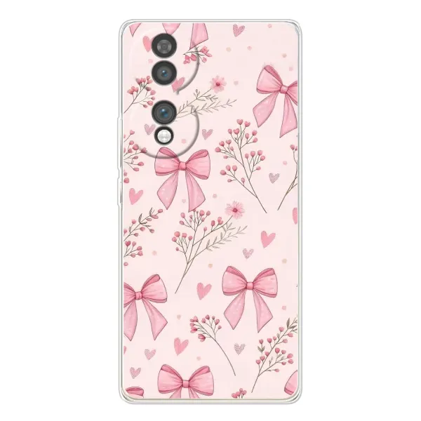 Чехол с рисунком «Банты с цветами» для Huawei Honor 70 Чехол с рисунком «Банты с цветами» для Huawei Honor 70