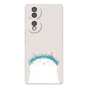 Чехол на тематику: Коты для Huawei Honor 70 (Белый котик)