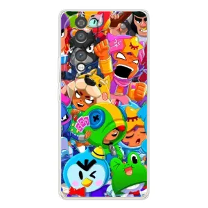 Силиконовый Чехол на Huawei Honor 70 с картинкой Brawl Stars (Brawl-Stars)