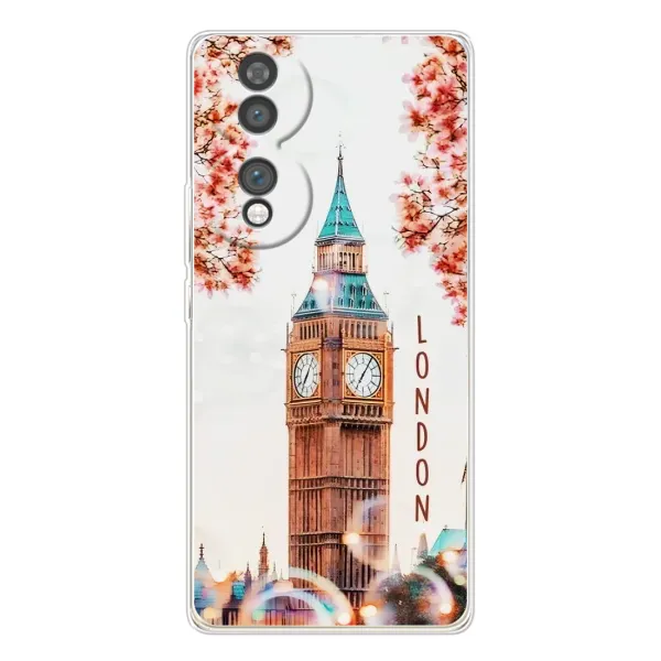 Чехол с рисунком «Часы Лондон» для Huawei Honor 70 Чехол с рисунком «Часы Лондон» для Huawei Honor 70