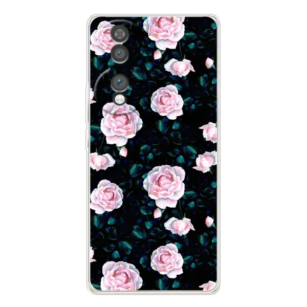 Чехол с рисунком «Чайные розы» для Huawei Honor 70