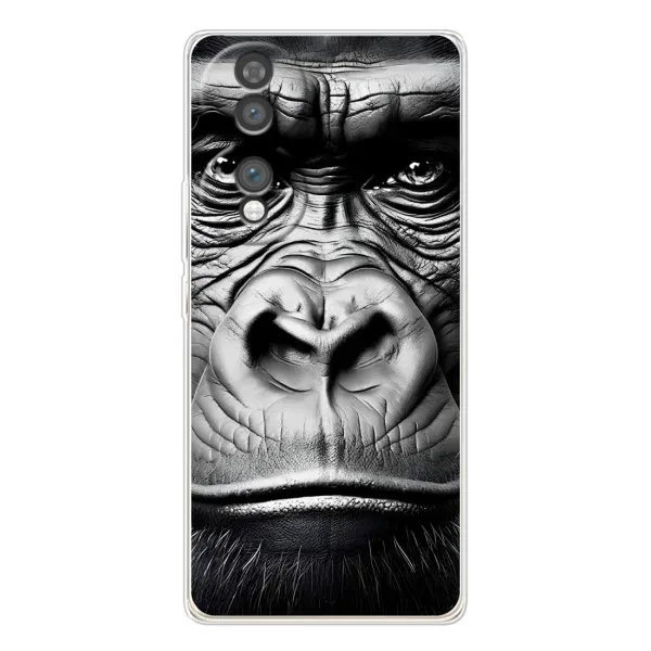 Чехол с рисунком «Черная обезьяна» для Huawei Honor 70 Чехол с рисунком «Черная обезьяна» для Huawei Honor 70