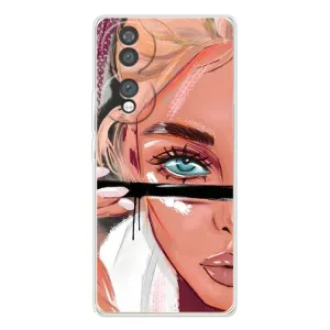 Силіконовый Чохол на Huawei Honor 70 з картинкой Модных девушек (Дівчина та вії)