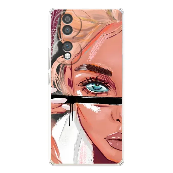 Чехол с рисунком «Девушка и ресницы» для Huawei Honor 70 Чехол с рисунком «Девушка и ресницы» для Huawei Honor 70