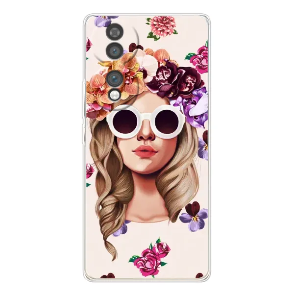 Чехол с рисунком «Девушка в очках» для Huawei Honor 70 Чехол с рисунком «Девушка в очках» для Huawei Honor 70