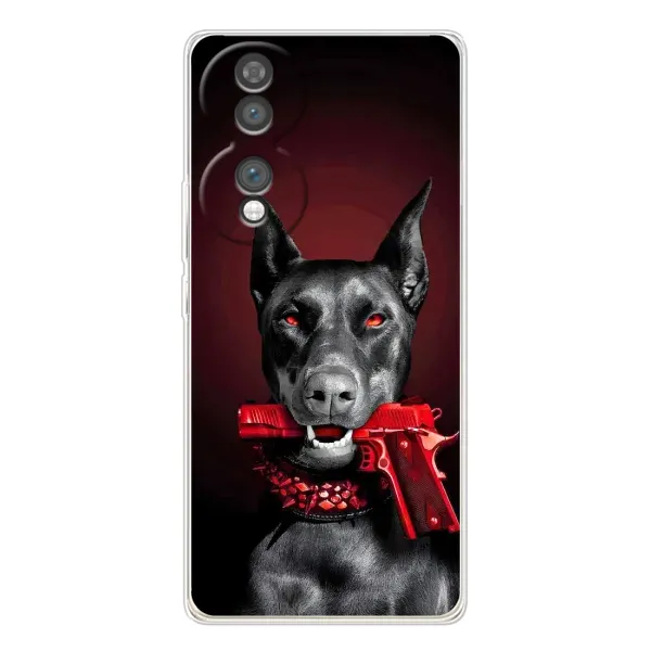 Чехол с рисунком «Доберман злой» для Huawei Honor 70 Чехол с рисунком «Доберман злой» для Huawei Honor 70